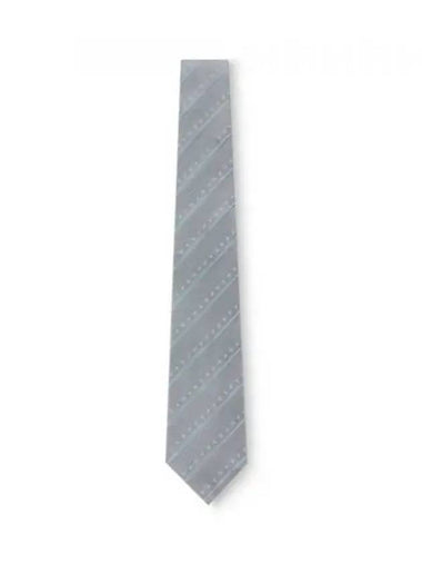 Monogram Stripes Tie Light Grey - LOUIS VUITTON - BALAAN 1