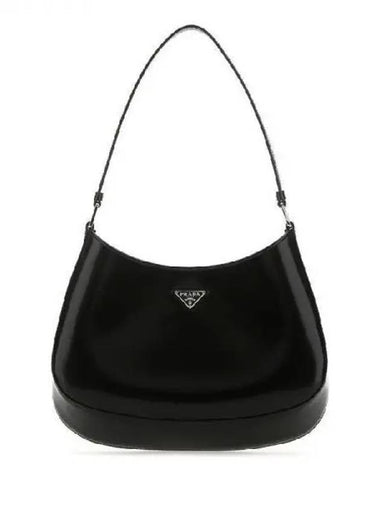 CLEO triangle logo brushed leather shoulder bag 270810 - PRADA - BALAAN 1