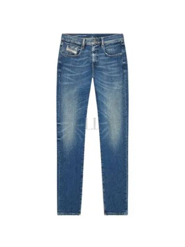 Destructive Slim Fit Jeans Blue - DIESEL - BALAAN 2