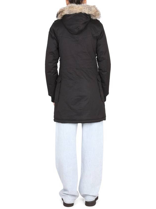 Women's Abby Hooded Fur Long Parka Black - NOBIS - BALAAN 4