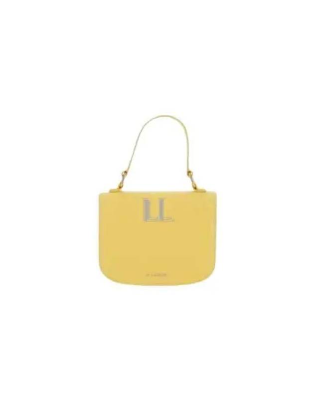 Halo Embossed Logo Detail Leather Mini Cross Bag Yellow - JIL SANDER - BALAAN 2