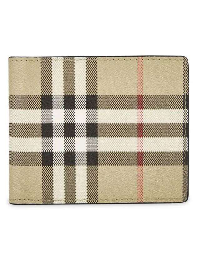 Vintage Check Slim Half Wallet Beige - BURBERRY - BALAAN 4