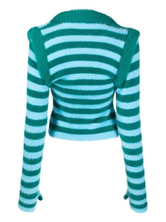 Slim Stripe Long Sleeve Knit Top Green - SUNNEI - BALAAN 4