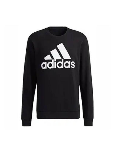 Men's Big Logo Fleece Sweatshirt Black - ADIDAS - BALAAN 1