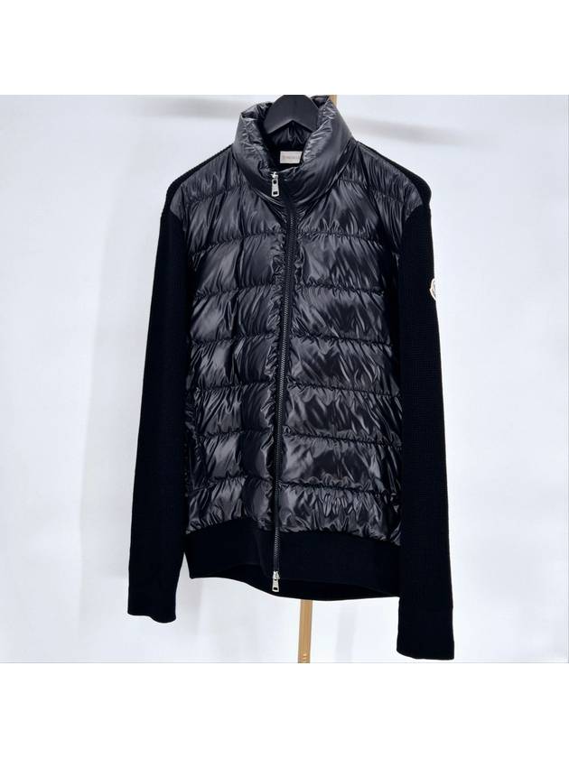 knit padded cardigan black XL size - MONCLER - BALAAN 1