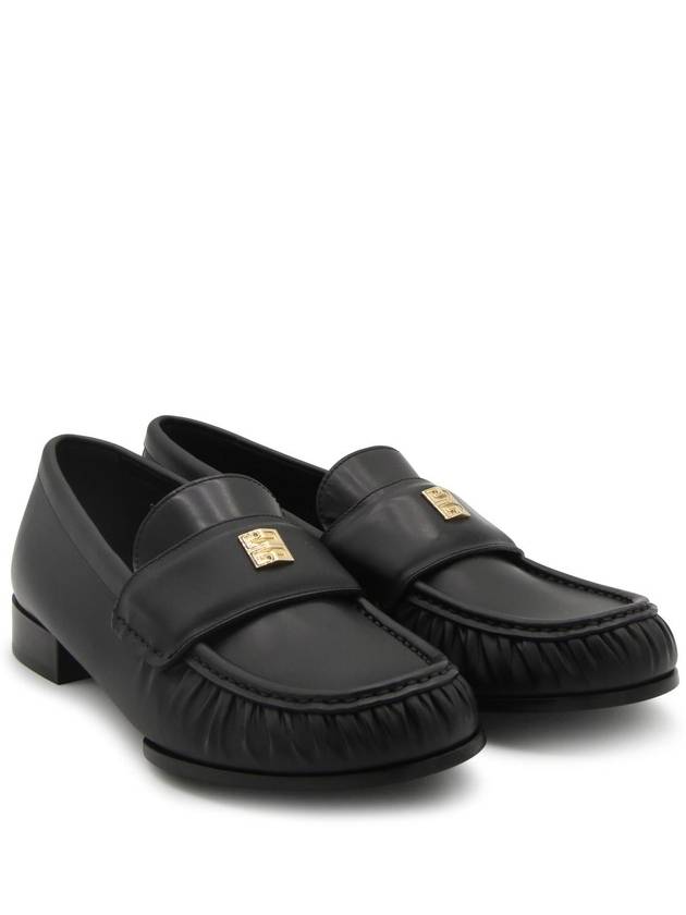 4G Leather Loafers Black - GIVENCHY - BALAAN 3