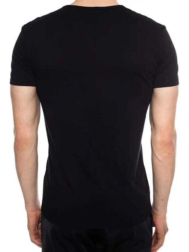 Men's Logo Medusa Cotton Short Sleeve T-Shirt Black - VERSACE - BALAAN 3