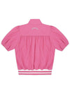 C23MJP007W Shirring Zip-up Outer Pink - CHUCUCHU - BALAAN 2