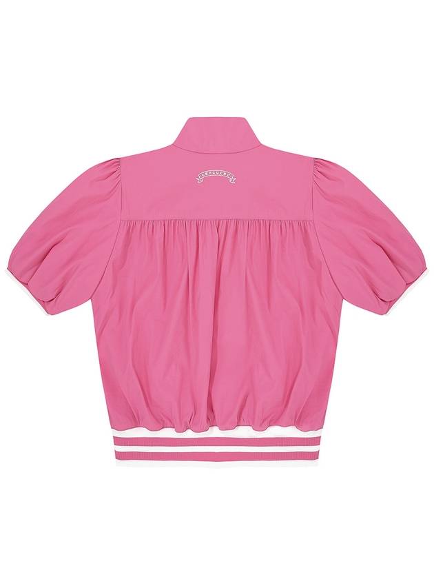 C23MJP007W Shirring Zip-up Outer Pink - CHUCUCHU - BALAAN 2