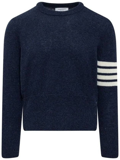 Diagonal Armband Knit Top Navy - THOM BROWNE - BALAAN 2