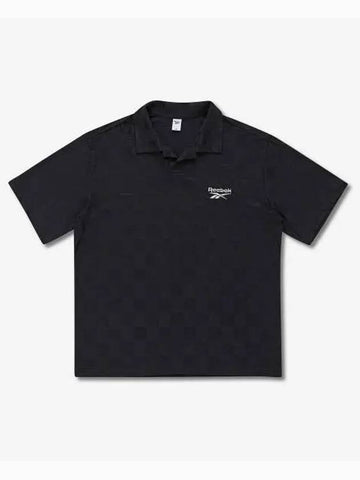 vector checkerboard collar charcoal - REEBOK - BALAAN 1