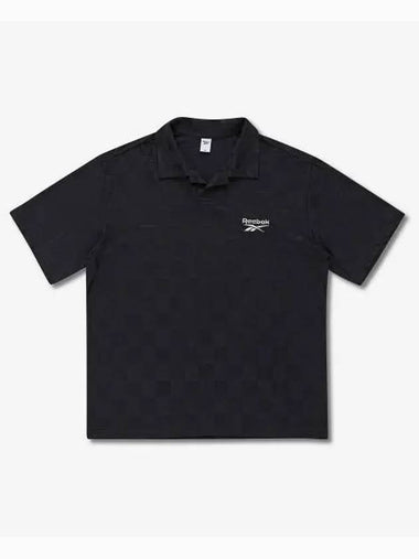 vector checkerboard collar charcoal - REEBOK - BALAAN 1