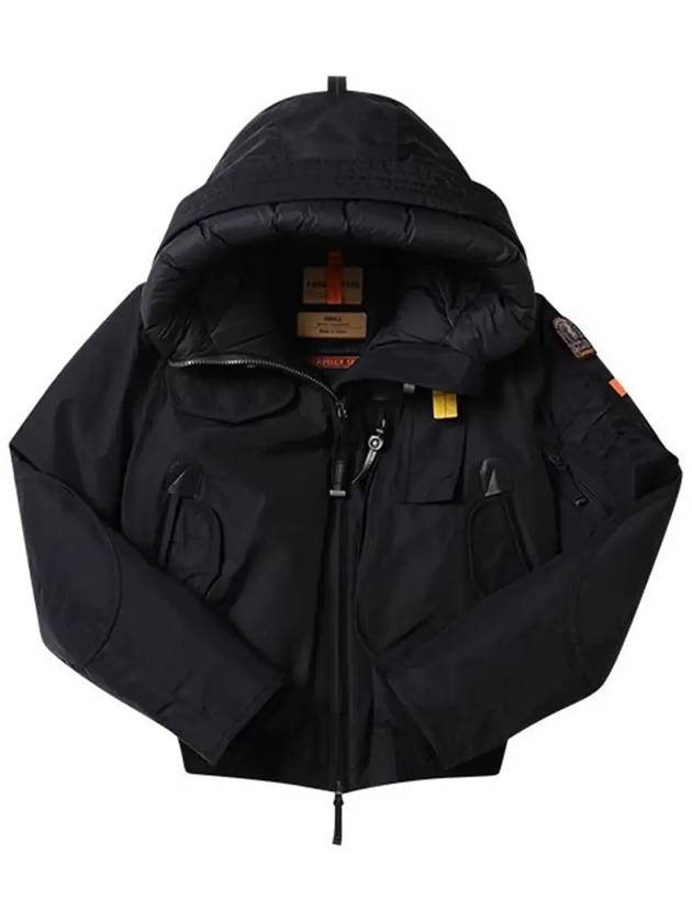 Women's Gobi Hooded Padded Bomber Jacket Black - PARAJUMPERS - BALAAN 4