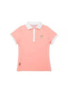 Knit Hybrid Polo T-Shirt PINK WOMAN M3322PTS11PNK - MALBON GOLF - BALAAN 1