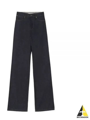 Women s loose fit denim pants indigo JW01146WW5020 - MAISON KITSUNE - BALAAN 1