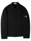 Two-pocket Overshirt Zip-up Jacket Black - STONE ISLAND - BALAAN 2