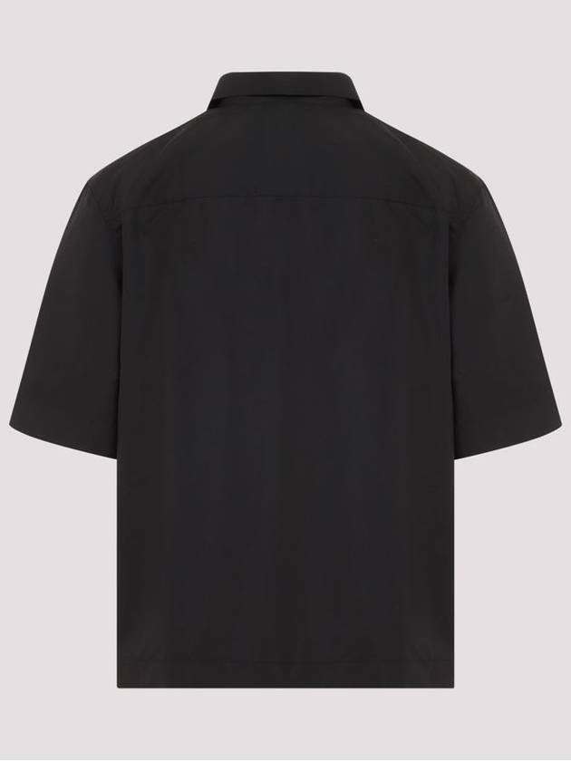 4G Logo Zipper Short Sleeve Shirt Black - GIVENCHY - BALAAN 3