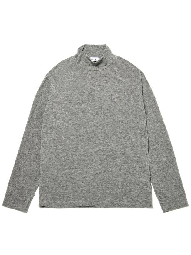 Women's Wool Jersey Turtleneck Grey - MOTH - BALAAN 3