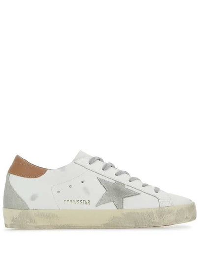 Brown Tab Superstar Classic Low Top Sneakers White - GOLDEN GOOSE - BALAAN 2