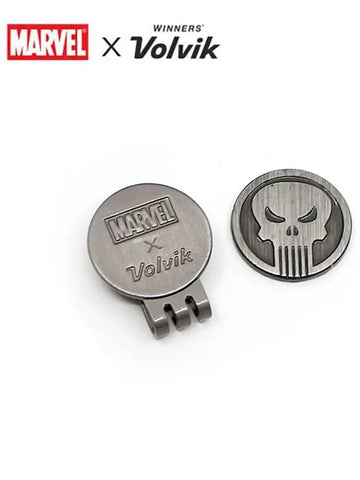 Golf Ball Marker Marvel Punisher Magnetic Clip Type - VOLVIK - BALAAN 1