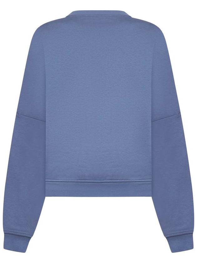 Logo Print Cotton Sweatshirt Light Blue - MARNI - BALAAN 3