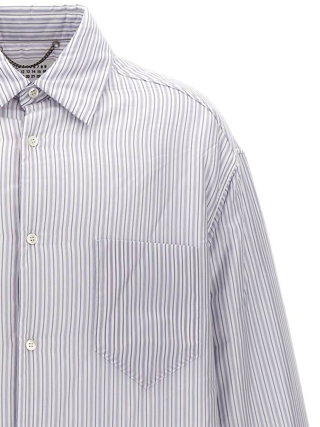 Maison Margiela Striped Shirt Jacket - MAISON MARGIELA - BALAAN 3