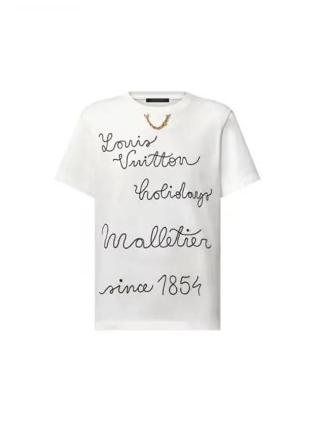 Embroidered LV Club T Shirt 1AFYOX - LOUIS VUITTON - BALAAN 1