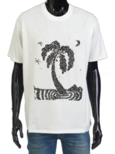 Lost Paradise Short Sleeve T-Shirt White - CELINE - BALAAN 2