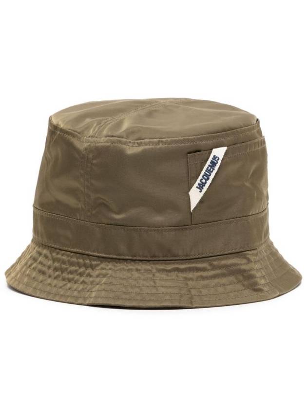 Le Bob Ovalie Nylon Bucket Hat Khaki - JACQUEMUS - BALAAN 1