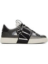 VLTN Logo Band Calfskin Low Top Sneakers Grey - VALENTINO - BALAAN 2