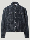 Distressed jacquard denim jacket - IRO - BALAAN 1