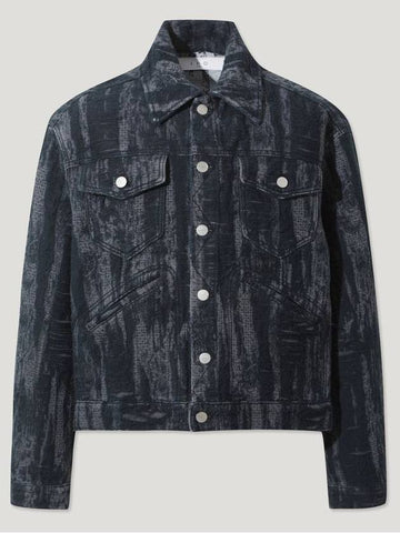 Distressed jacquard denim jacket - IRO - BALAAN 1