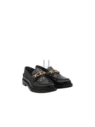 Horsebit Chain Leather Loafer Black - TOD'S - BALAAN 2