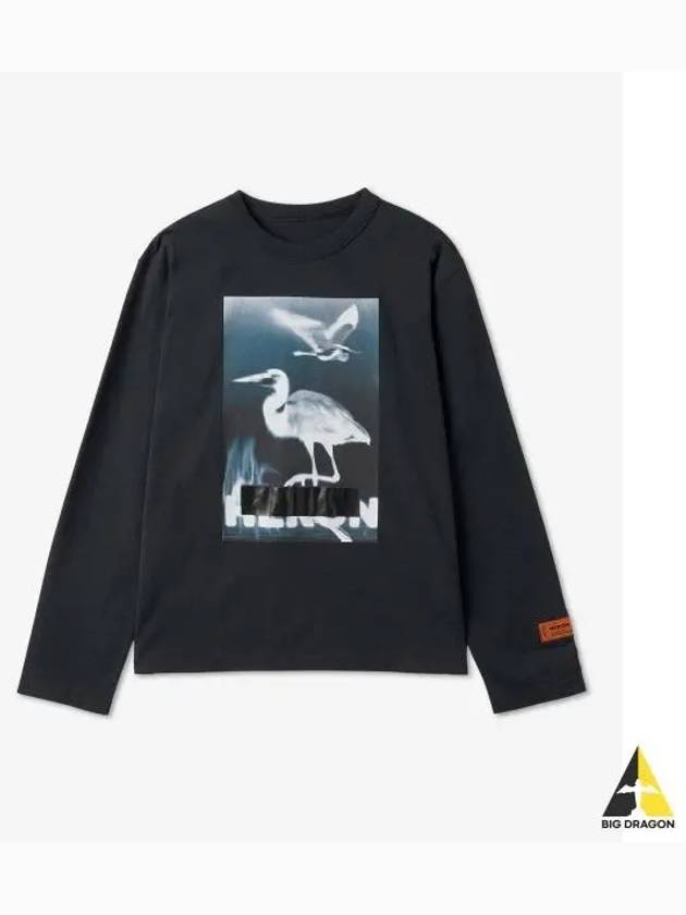 Long Sleeve T-Shirt HMAB026S23JER001 1001 - HERON PRESTON - BALAAN 2