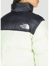 Women's Nuptse Short Padded Black Green - THE NORTH FACE - BALAAN 5