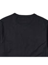 Embroidered Logo Cotton Short Sleeve T-Shirt Black - CP COMPANY - BALAAN 7