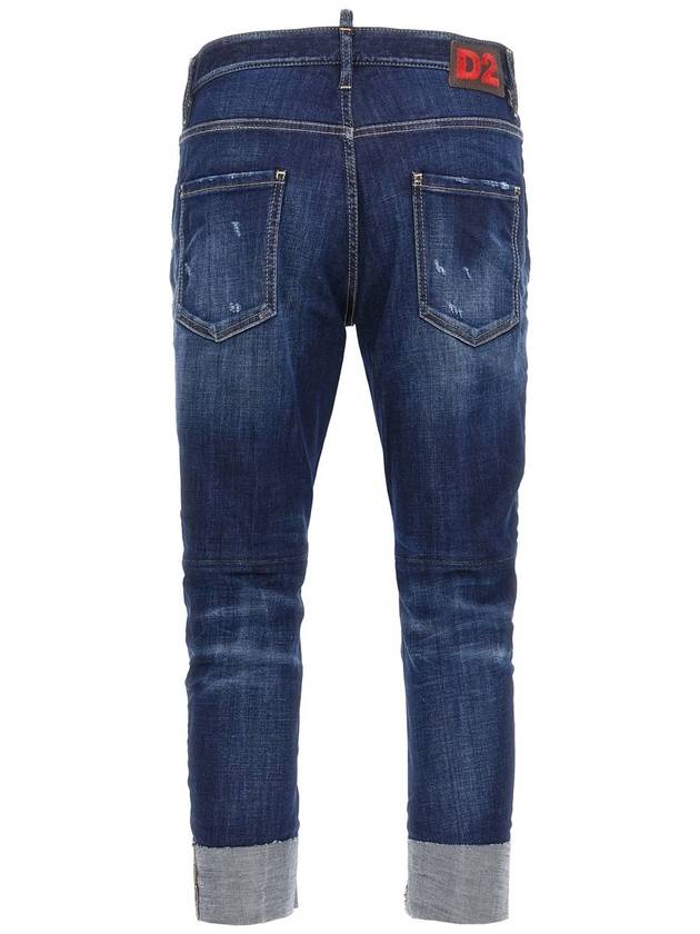 24FW Denim Straight Pants S74LB1590 S30664 470 NAVY BLUE - DSQUARED2 - BALAAN 3