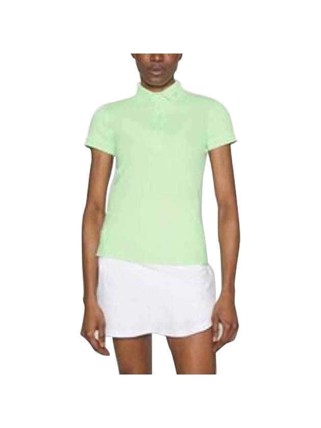 Tour Tech Short Sleeve Polo Shirt Patina Green - J.LINDEBERG - BALAAN 1