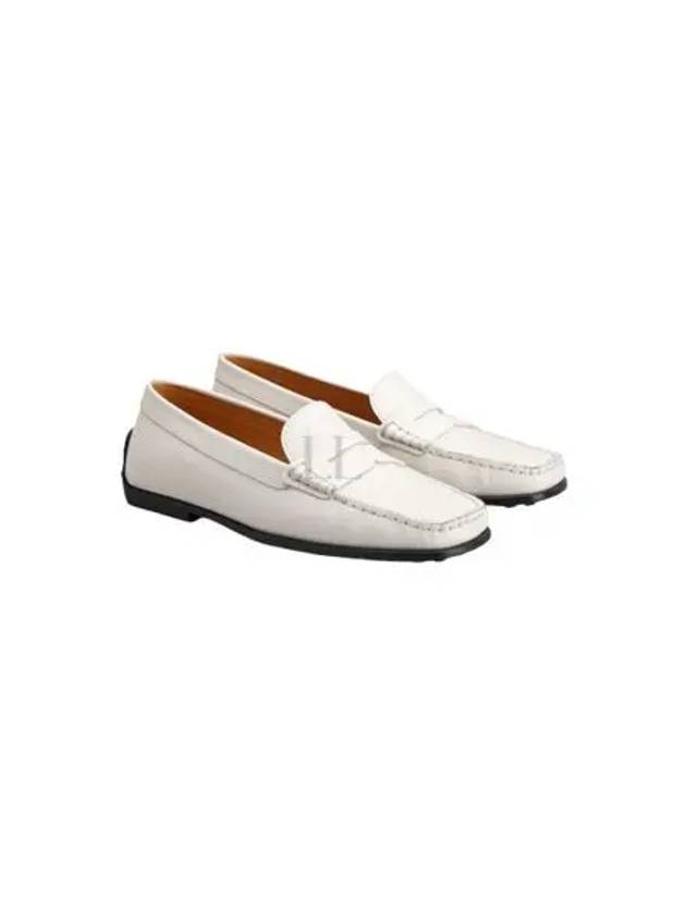 Women's City Gommino Leather Driving Shoes White - TOD'S - BALAAN 2