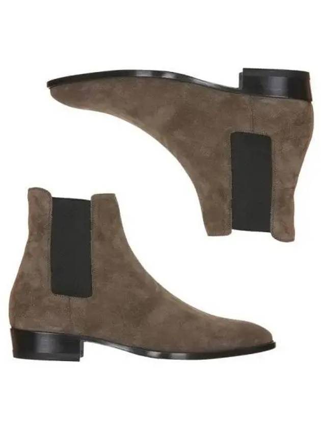 Saint Laurent Suede Wyatt Chelsea Boots 270105 - SAINT LAURENT - BALAAN 1