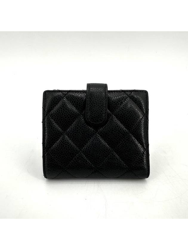 Caviar flap gold logo bi fold wallet - CHANEL - BALAAN 5