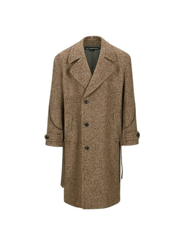 Rovy Big Twill Double Coat Brown - ANDERSSON BELL - BALAAN 1