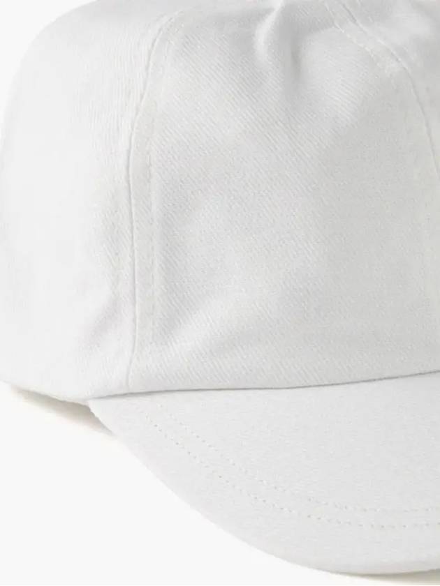 Tricolor Fox Cotton Blend Ball Cap White - MAISON KITSUNE - BALAAN 3