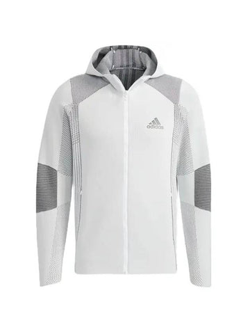 Men's Statement Prime Knit Hooded Jacket White - ADIDAS GOLF - BALAAN 1