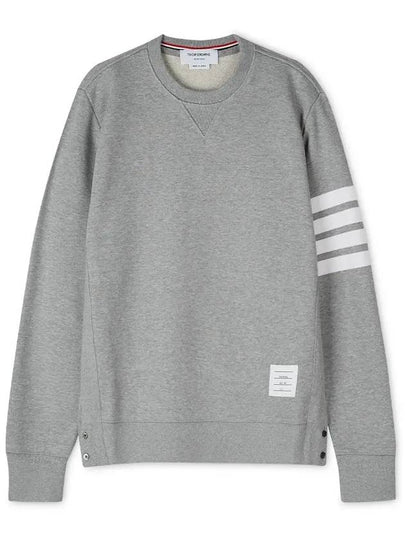 4 Bar Loopback Jersey Sweatshirt Light Grey - THOM BROWNE - BALAAN 2