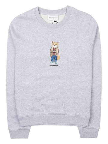 Maison Kitsune Dressed Fox Sweatshirt LW00309KM001 LGM - MAISON KITSUNE - BALAAN 1