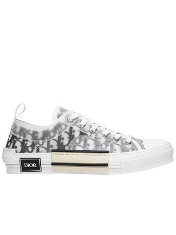 B23 Low Top Sneakers  Oblique White & Black - DIOR - BALAAN 1