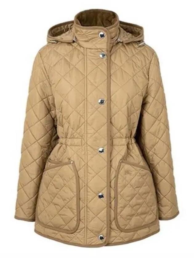 Diamond Quilted Nylon Jacket Archive Beige - BURBERRY - BALAAN 2