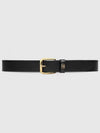 Men's Interlocking G Square Buckle Belt Black - GUCCI - BALAAN 2