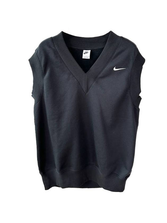 Sportswear Phoenix Fleece Oversized Vest Black - NIKE - BALAAN 1